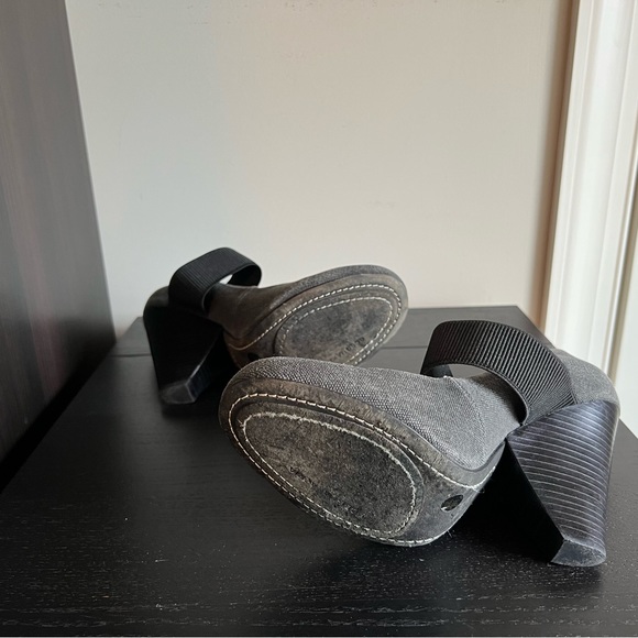 BCBCMaxAzria gray canvas marry Jane heels - Picture 9 of 11